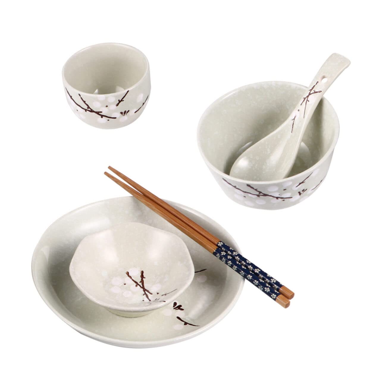 Amazon.com: KICHOUSE 1set Japanese Ceramic Tableware for One